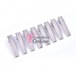 Clipsuri metalice pentru coafor CLP06 mici 4,1 cm, set 8 bucati